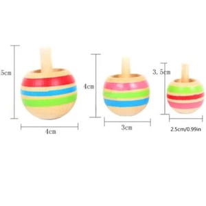 Novelty Wooden Flip Over Tops Colorful Gyroscopes for Creative Children’s Gift - Picture 1 of 7