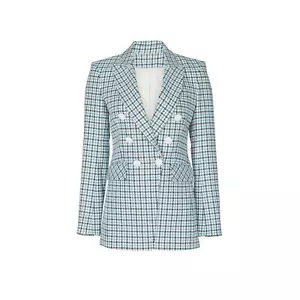 Veste blazer Dickey Veronica Beard taille 6 bleu moroso payée double boutonnage - Photo 1 sur 7