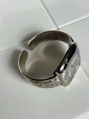 Vivani Hinged Silver Cuff Inspiration Watch -AS IS not tested - Image 1 of 4