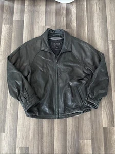 Herren Wilson’s Leather Pelle Studio Large Black Thinsulate Ultra Mantel/Jacke - Bild 1 von 8