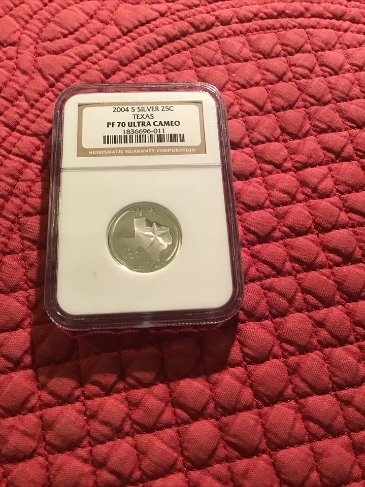 2004-S Texas Statehood Silver Quarter NGC PR70 Ultra Cameo. - Image 1 of 1