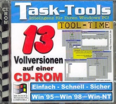 Task-Tools CD-ROM – 13 Vollversionen für Windows 95/98/NT - Bild 1 von 2