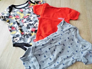 3 Babybody Baby Kurzarm Größe 50/56 - 0 - 6 monate - Bild 1 von 4