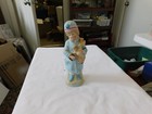 Antique Bisque Porcelaine 9"" fille avec poupée et jouets en armes domaine de collection