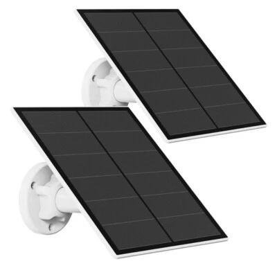 2 PK Solar Panel for Security Camera, 5W USB Solar Panel/Waterproof - Image 1 of 4