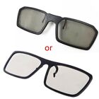 Clip-On Polarized Glasses 3D Glasses Black H3 No Flash 3D for TV/Movies/Cinema