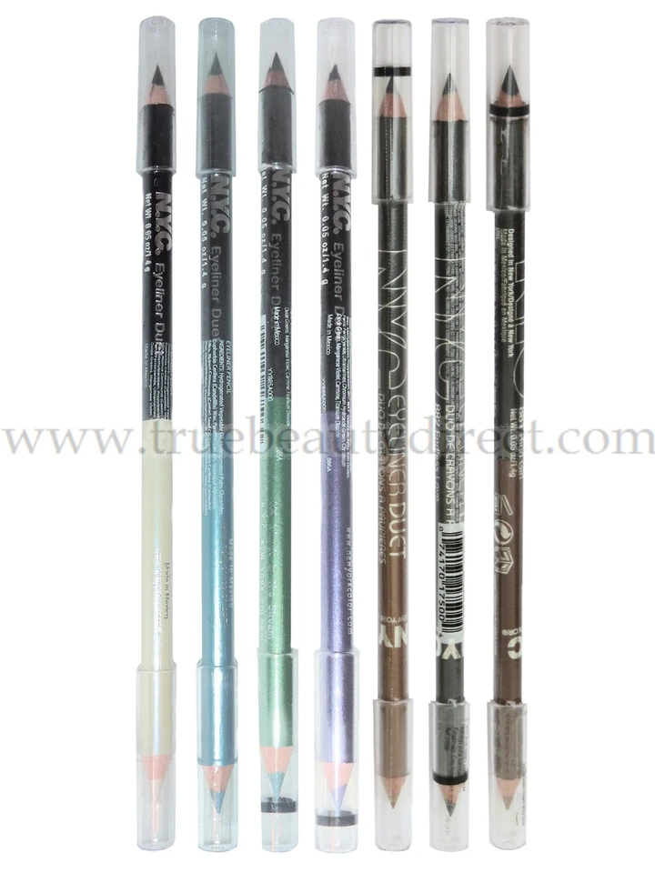CHOOSE A COLOUR NYC EYELINER DUET 2 COLOUR DUO PENCIL MORE BARGAINS IN OUR SHOP - Image 1 of 1