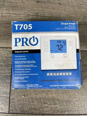 Pro1 1 T705  Thermostat Brand New In Box - Image 1 of 4