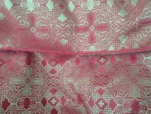 Rot/Gold Liturgischer Stoff - wendbar - 5,4 Yards x 60" - Lot 22 - Bild 1 von 7