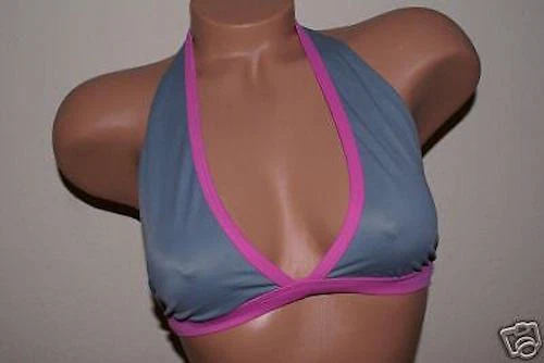 Nuevo Top Bikini Victoria's Secret Deportivo Playa Sexy Gris Rosa Halter Talla Mediana M Foto 1 de 1