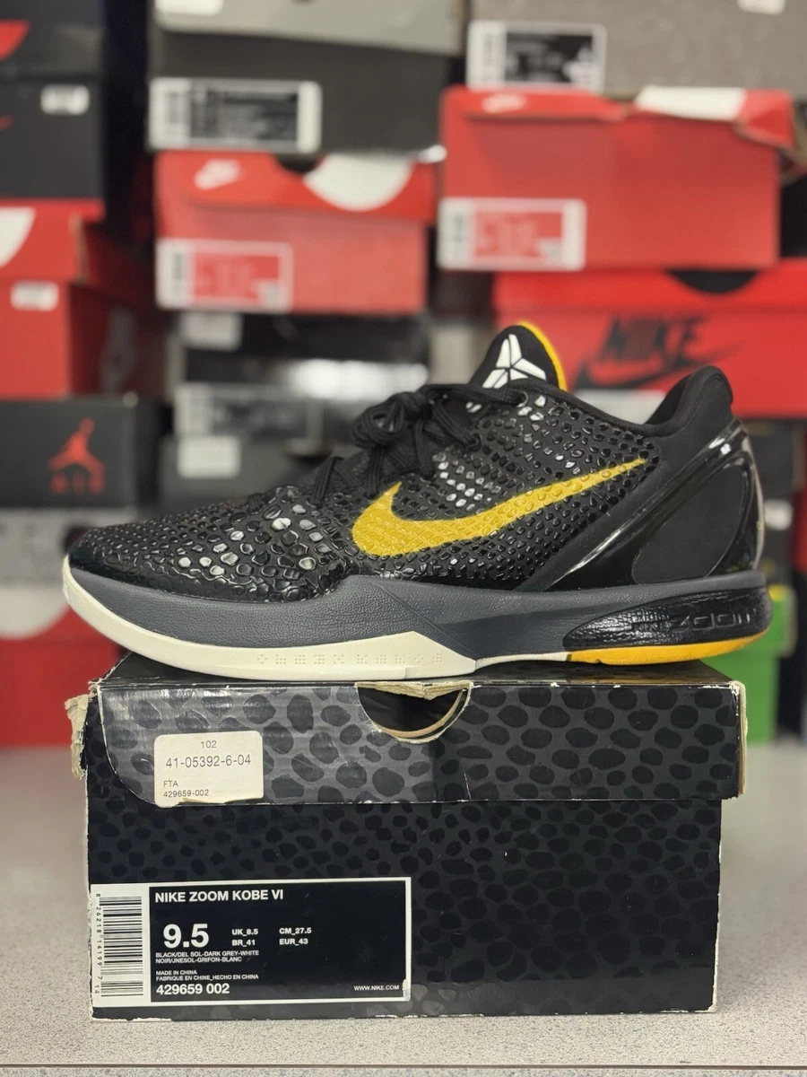 Las mejores ofertas en Nike Zoom Kobe 6 Protro Black Del Sol | eBay