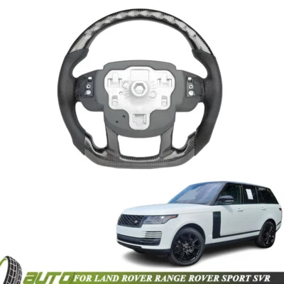 For Land Rover Range Rover Sport SVR Carbon Fiber Steering Wheel with Heated  - Image 1 of 4