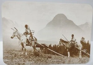 Old West Collectors Series Post Card The Black Foot Indians Unposted - Picture 1 of 3