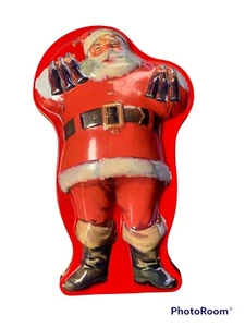 New Coca Cola Santa Claus Collector Tin w/ 2 Sealed Bicycle Playing Cards - Picture 1 of 12