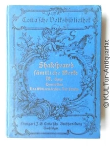 Shakespeares sämtliche dramatische Werke - Band 12 : Cymbeline, Das Wintermärch - Bild 1 von 1