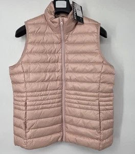 NUEVO Chaleco Lands' End Mujer Grande Rosa Embalable Peso Vagabundo Abajo 800 FP HyperDRY - Imagen 1 de 12