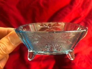 Ende 19. Jh. Aqua Blau Glas Griff Bonboniere - Bild 1 von 2