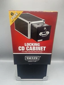Vaultz CD Schrank abschließbar CD Hochleistungs Datenspeicher schwarz 165 CD's NEU OHNE ETIKETT NEU - Bild 1 von 12