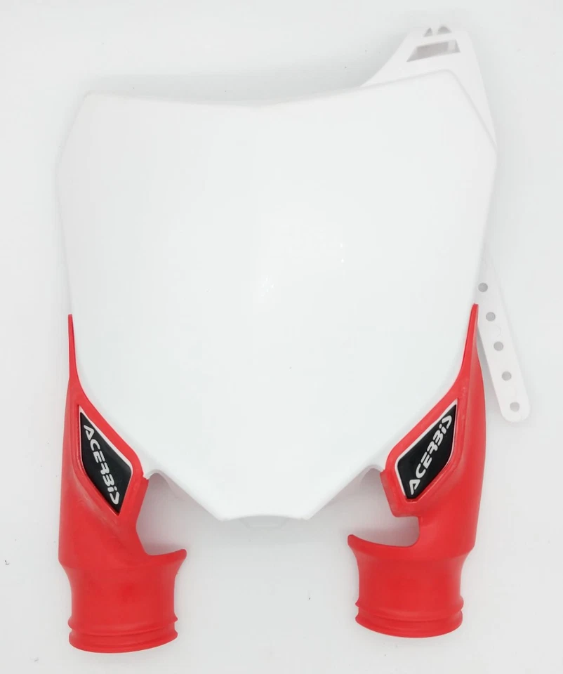 Acerbis White/Red Raptor Front Number Plate 13-16 HONDA CRF450R 2527411030 — 第 1/4 张图片