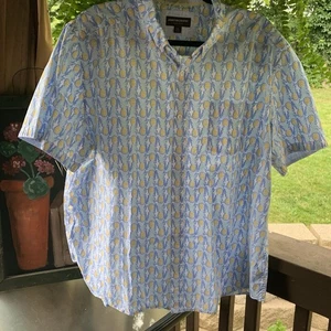 Camisa de hombre Johnston & Murphy manga corta abotonada piña XXL - Imagen 1 de 11