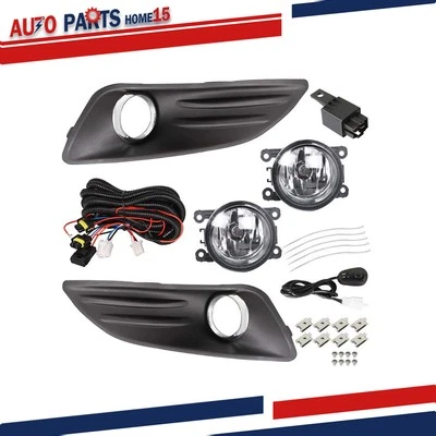 左 + 右侧保险杠雾灯 适合福特嘉年华 2014 - 2018 透明镜头 — 第 1/4 张图片