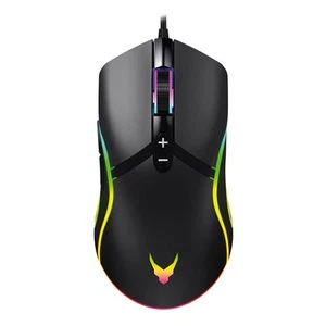 VARR Gaming Mouse VGM-B03 1000-1600-3200 - 6400 DPI RGB Black - Picture 1 of 7