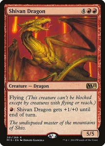 MTG SHIVAN DRAGON EXC - DRAGO DI SHIVAN - M15 - MAGIC - Picture 1 of 1