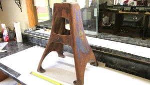 Old  Cast  Iron Cream Separator Base Stand  Table  2 PC  IHC   Lot Z - Picture 1 of 8