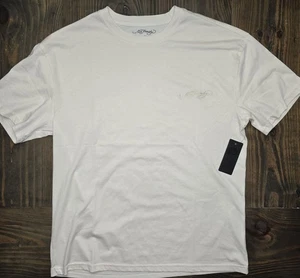 Camisa para hombre Ed Hardy marfil SS NUEVA CON ETIQUETAS talla mediana - Imagen 1 de 5