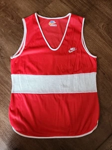 vintage 80s nike Shirt made in the USA tank top w/mesh insert Sz M - Picture 1 of 5