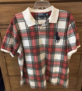 VTG Polo Ralph Lauren Tartan Plaid Big Pony Men’s Shirt XXL - Picture 1 of 4