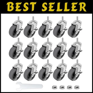 16 Stück 3" Locking Swivel Stem Rollen Set mit Bremse - Bild 1 von 9