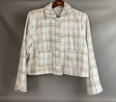 Jaqueta empresarial Lauren Conrad feminina coleção xadrez tamanho XXL nova com etiquetas - Imagem 1 de 4