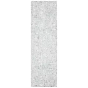 SAFAVIEH Area Rugs 2'x6' Imported Cotton Synthetic Wool Geometric Ivory/Blue - Picture 1 of 5