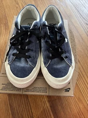 Tênis YOUTH Converse One Star camurça azul tamanho EUA 12 - Imagem 1 de 4