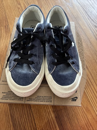 Sneakers YOUTH Converse One Star blu pelle scamosciata taglia US 12