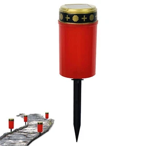Solar Grave Candle for Cemetery Grave Solar Lights with Lighting LED Grave Light - Picture 1 of 12