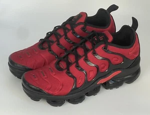 Nike Air VaporMax Plus University Red Black Shoes CU4863-600 Men’s Size 10 - Picture 1 of 8