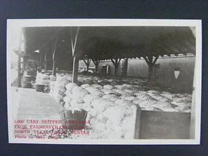 Foto postal real Farmersville Texas TX Onion Center RPPC años 40 - Imagen 1 de 2
