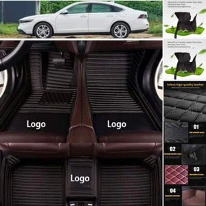 For Mercedes Benz C-Class CLA-Class Car Floor Mats Anti-Slip PU Leather Handmade - Picture 1 of 16
