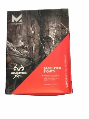 Mens Mission Warming Baselayer Tights Realtree Xtra Camo Small Waist 28-29 - Image 1 of 4