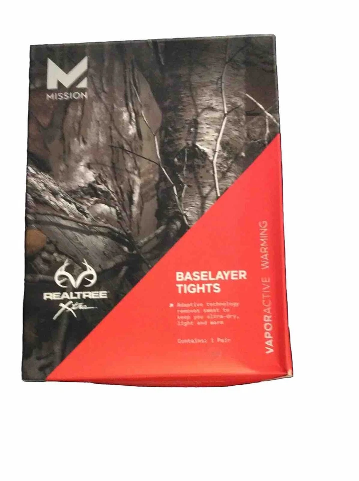 Mens Mission Warming Baselayer Tights Realtree Xtra Camo Small Waist 28-29 - Image 1 of 4