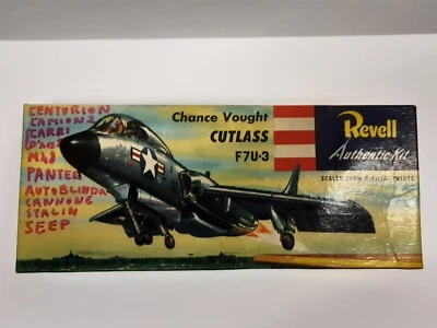REVELL F 7U-3 CUTLASS S.1/60 SCATOLA VUOTA EMPTY BOX  - Immagine 1 di 4