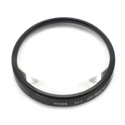 62mm Close-up Filter Ring +10 For SLR Camera/Digital Camera/Camcorder DV - Image 1 of 4