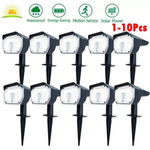 1-10 Pack 76 LED Solar Spotlights Landscape Garden Pathway Motion Sensor Lights - Picture 1 of 18