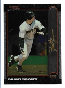 Bowman 1999 cromo lámina dorada firma Brant Brown #279 Pittsburgh Pirates - Imagen 1 de 2