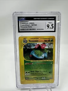 CGC 9.5 MINT+ Venusaur 30/165 Pokémon Expedition 2002 Reverse Holo - Picture 1 of 4
