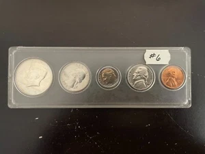 1969 BU UNC IN PLASTIC CASE 50C D, 25C P, 10C P, 5C D, 1C D, 69 Year Mint Set #6 - Picture 1 of 10