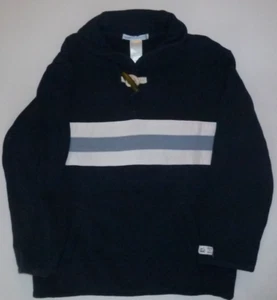 Janie and Jack Boys' Navy Blue Stripe 100% Cotton Sweatshirt Size 6 - Picture 1 of 7