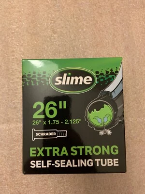 Slime 26 Inch Extra Strong Self Sealing Tubes Schrader Valve 26"X 1.75-2.125 - Image 1 of 3